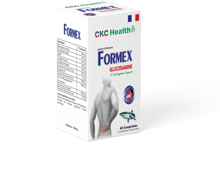 FORMEX — boîte de 60 comprimés, glucosamine 1600 mg, chondroïtine et harpagophytum