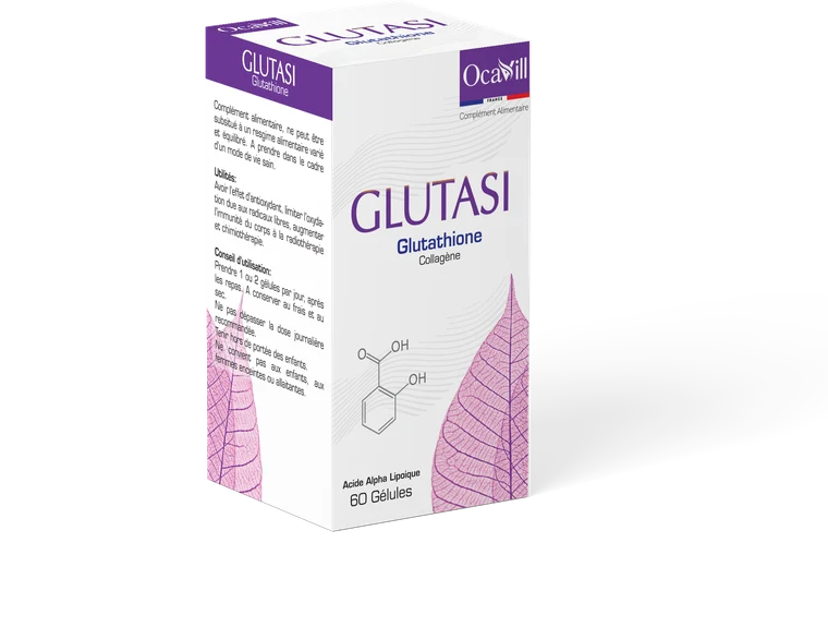 GLUTASI — boîte de 60 gélules, glutathion et collagène marin