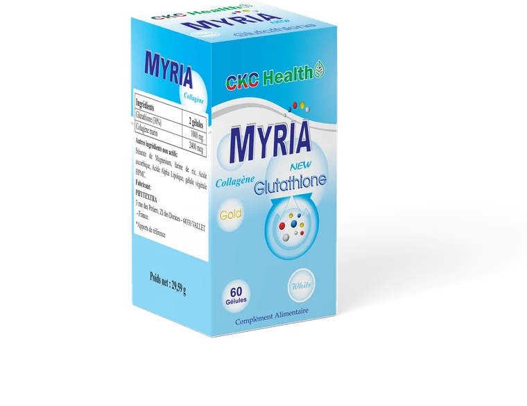 MYRIA — boîte de 60 gélules, isoflavones de soja, collagène marin et maca